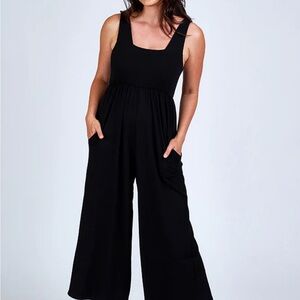 Black Sleeveless Jumpsuit